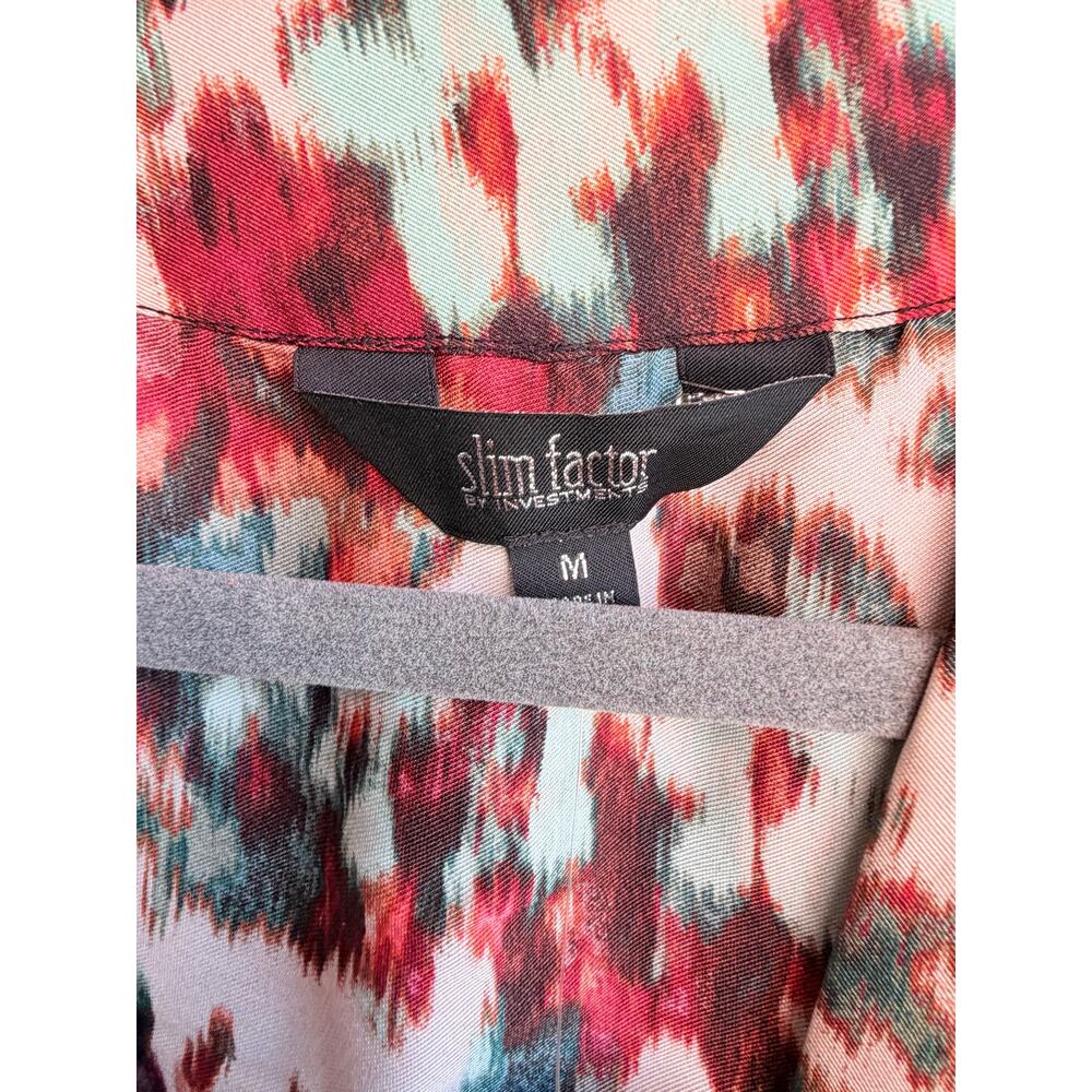 Slim Factor Colorful Kimono Size Medium New With Tag - Picture 3 of 4